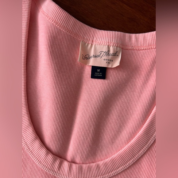 Universal Thread Neon Pink Ribbed Tank Dress NWOT - Picture 2 of 6